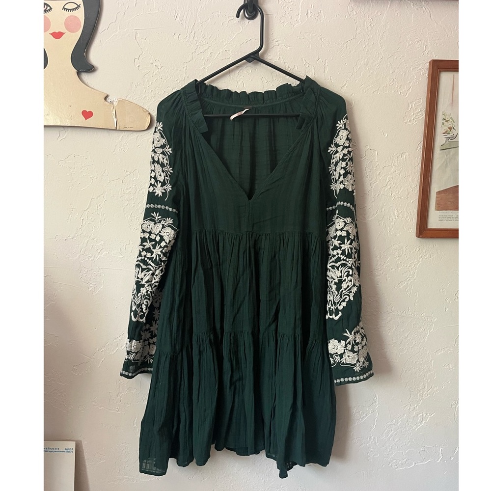 Free People Embroidered dress/ Boho/ Bohemian